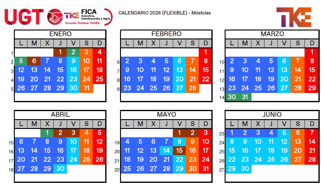 Calendario Flexible 2026